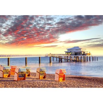 Lais Puzzle - Seebrücke am Timmendorfer Strand, Niendorf, Ostsee, Deutschland - 1.000 Teile
