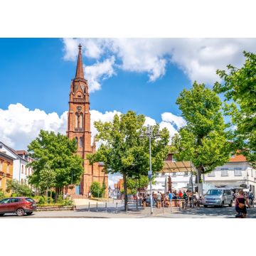 Lais Puzzle - Stadtkirche, Altstadtmarkt, Langen, Hessen, Deutschland - 1.000 Teile