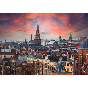 Lais Puzzle - Amsterdam, Niederlande Historisches Stadtbild der Innenstadt - 1.000 Teile