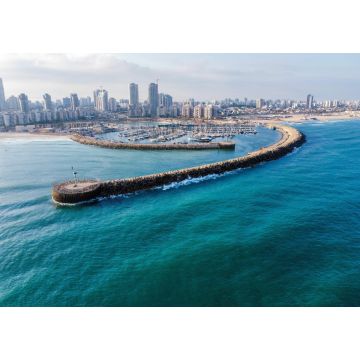 Lais Puzzle - Schöner Blick auf den Yachthafen von Ashdod und die Stadt mit ihren Wolkenkratzern - 1.000 Teile