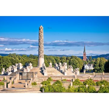 Lais Puzzle - Der Vigeland-Park in Oslo - eine malerische Aussicht - 1.000 Teile