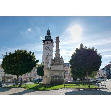 Lais Puzzle - Vyskov ist eine Stadt in der Region Südmähren in der Tschechischen Republik, Europa, historisches Stadtzentrum ist gut erhalten und ist als städtisches Denkmal Zone geschützt, Panorama Stadtbild Blick auf Burg und Platz - 1.000 Teile