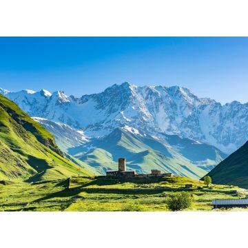 Lais Puzzle - Lamaria-Kirche im Dorf Ushguli - 1.000 Teile