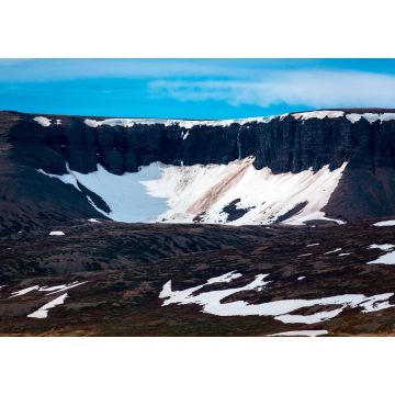 Lais Puzzle - Schmelzender Schnee auf einer Klippe, Thingeyri, Westfjorde, Island - 1.000 Teile