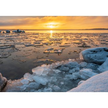 Lais Puzzle - Winterlicher Sonnenuntergang über dem Meer. Vexala, Finnland - 1.000 Teile
