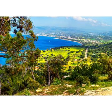 Lais Puzzle - Mediterrane Landschaft, Panorama, Banner - Blick von oben auf die Bergkette der Akamas-Halbinsel in der Nähe der Stadt Polis, Insel Zypern, Republik Zypern - 1.000 Teile