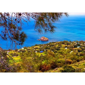 Lais Puzzle - Mediterrane Landschaft - Blick von der Bergkette auf die Meeresküste in der Nähe der Stadt Polis, Insel Zypern, Republik Zypern - 1.000 Teile