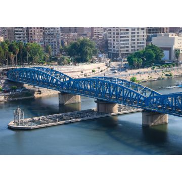 Lais Puzzle - El Mansoura , Ägypten - Landschaftspanorama mit Blick auf den Nil in der Stadt Mansoura - Panorama - Gouvernement Dakahlia oder Gouverneur von Dakahliya - 1.000 Teile