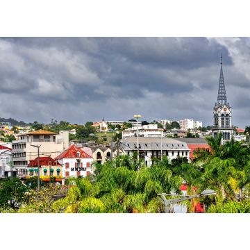Lais Puzzle - Schönes Stadtbild von Georgetown in Guyana gegen den bewölkten Himmel - 1.000 Teile
