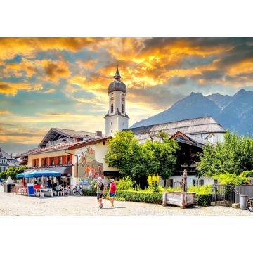 Lais Puzzle - Kirche, Garmisch Partenkirchen, Bayern, Deutschland - 1.000 Teile
