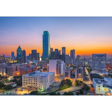 Lais Puzzle - Dallas, Texas, USA Stadtsilhouette - 1.000 Teile