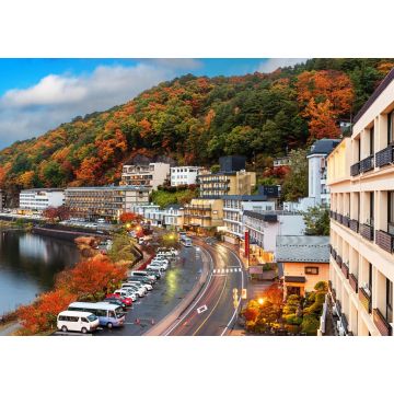 Lais Puzzle - Kawaguchi-See, Yamanashi, Japan in der Abenddämmerung im Herbst - 1.000 Teile