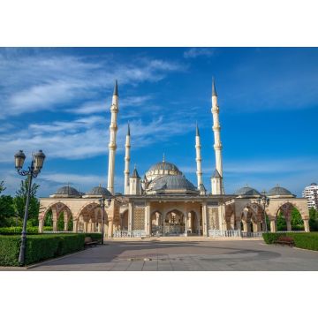 Lais Puzzle - Blick auf die Moschee Herz von Tschetschenien. Grosny, Tschetschenische Republik - 1.000 Teile