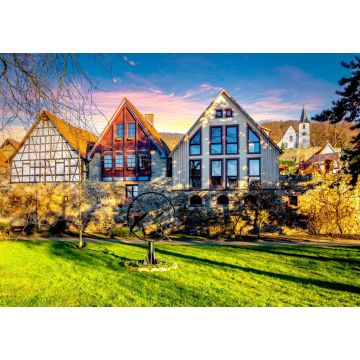 Lais Puzzle - Altstadt, Zwingenberg, Hessen, Deutschland - 1.000 Teile