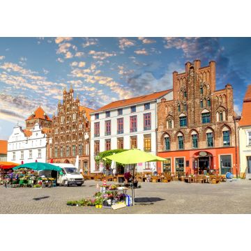 Lais Puzzle - Markt, Altstadt, Greifswald, Mecklenburg Vorpommern, Deutschland - 1.000 Teile