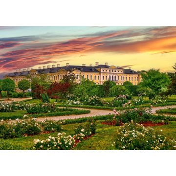 Lais Puzzle - Alter Rundale-Palast in Lettland. Barockes gelbes Gebäude - 1.000 Teile