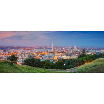 Lais Puzzle - Auckland. Stadtbild von Auckland Skyline, Neuseeland von Mt. Eden bei Sonnenuntergang aufgenommen - 2.000 Teile