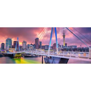 Lais Puzzle - Auckland. Stadtbild der Skyline von Auckland, Neuseeland bei Sonnenaufgang - 2.000 Teile