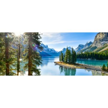 Lais Puzzle - Panoramablick Beautiful Spirit Island im Maligne Lake, Jasper National Park, Alberta, Kanada - 2.000 Teile