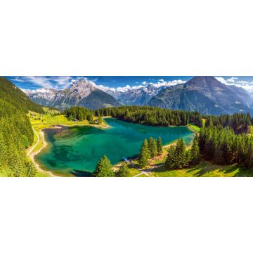Lais Puzzle - Arnisee mit Schweizer Alpen. Arnisee ist ein Stausee im Kanton Uri, Schweiz, Europa - 2.000 Teile