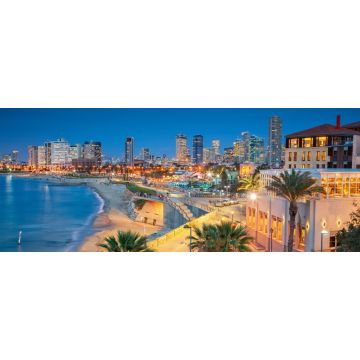 Lais Puzzle - Skyline von Tel Aviv. Stadtbild von Tel Aviv, Israel bei Sonnenuntergang - 2.000 Teile