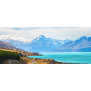Lais Puzzle - Mount Cook Aussichtspunkt mit dem Pukaki-See und der Straße zum Mount Cook Village Aussichtspunkt mit dem Pukaki-See und der Straße zum Mount Cook Village auf der Südinsel Neuseelands - 2.000 Teile
