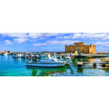 Lais Puzzle - Wahrzeichen Zyperns - Burg in Paphos Stadt - 2.000 Teile