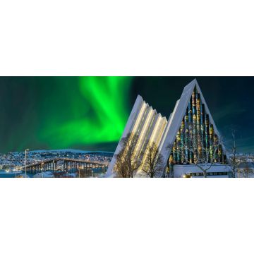 Lais Puzzle - Norwegen Tromso Eismeerkathedrale Nordlicht - 2.000 Teile