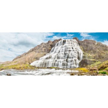 Lais Puzzle - wunderschöne Kaskaden des Famlus Dynjandi Wasserfalls, Westfjorde, Island, Europa - 2.000 Teile