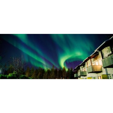 Lais Puzzle - Nordlichter über Häusern. Oulu, Finnland - 2.000 Teile