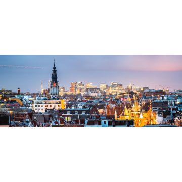 Lais Puzzle - Amsterdam, Niederlande historisches Stadtbild mit dem modernen Zuidas-Viertel - 2.000 Teile