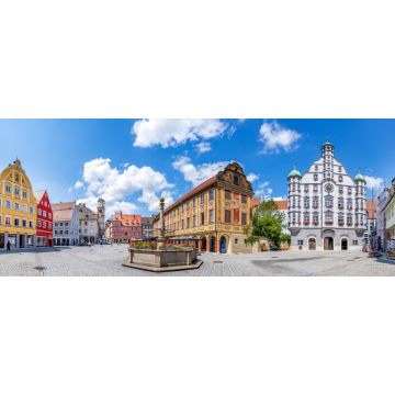 Lais Puzzle - Panorama, Marktplatz, Memmingen, Bayern, Deutschland - 2.000 Teile
