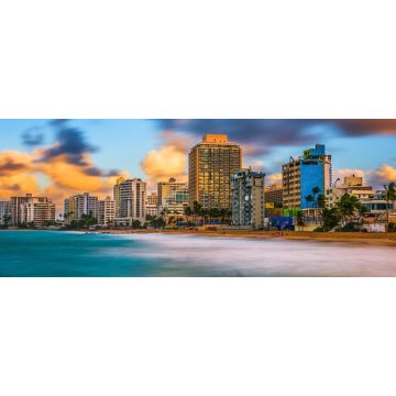 Lais Puzzle - Skyline des Resorts von San Juan, Puerto Rico, am Strand von Condado - 2.000 Teile