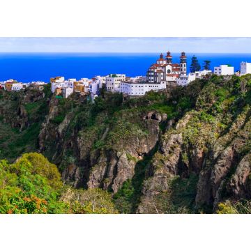 Lais Puzzle - Bergdorf Moya über Felsen - Gran Canaria - 1.000 Teile