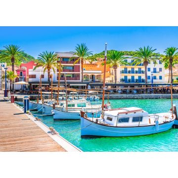 Lais Puzzle - Boot im Hafen von Port de Andratx auf der Insel Mallorca - 1.000 Teile