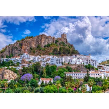 Lais Puzzle - Panoramablick auf Zahara de la Sierra, eines der berühmten weißen Dörfer in der Provinz Cadiz in Spanien - 1.000 Teile