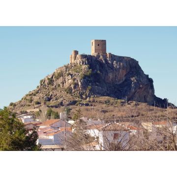 Lais Puzzle - Blick auf die Burg Peñarroya-Pueblonuevo in Córdoba, Andalusien, Spanien - 1.000 Teile