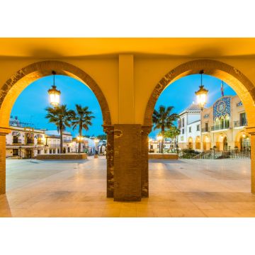 Lais Puzzle - Schöner Stadtplatz in Palos de la Frontera, Huelva, Spanien - 1.000 Teile