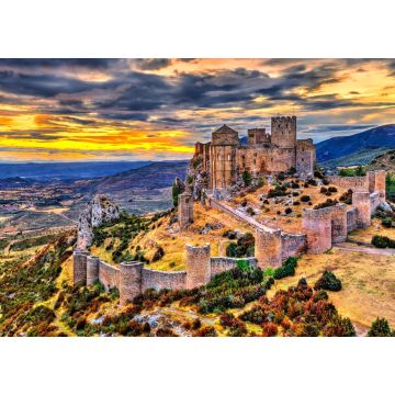 Lais Puzzle - Schloss Loarre bei Sonnenuntergang. Provinz Huesca - Aragon, Spanien - 1.000 Teile