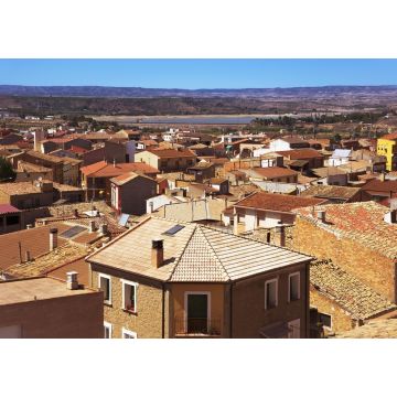 Lais Puzzle - eine Luftaufnahme der Dächer der Altstadt von Caspe, Spanien - 1.000 Teile