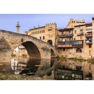 Lais Puzzle - Römische Brücke aus Stein über den Fluss Matarraña, Valderrobres, Teruel, Spanien - 1.000 Teile
