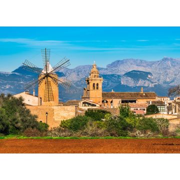 Lais Puzzle - Mallorca, Blick auf das Dorf Algaida - 1.000 Teile