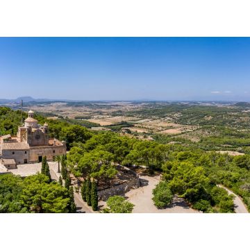 Lais Puzzle - Luftbild, Kloster Santuari de Bonany, in der Nähe von Petra, Mallorca - 1.000 Teile