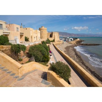 Lais Puzzle - Küstenweg und Burg Roquetas del Mar de Santa Ana Costa de Almería, Andalusien, Spanien - 1.000 Teile