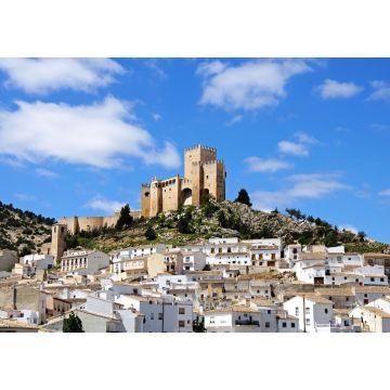 Lais Puzzle - Blick auf die Burg (castillo de los Fajardo) und die Stadt, Velez Blanco, Almeria, Andalusien, Spanien - 1.000 Teile