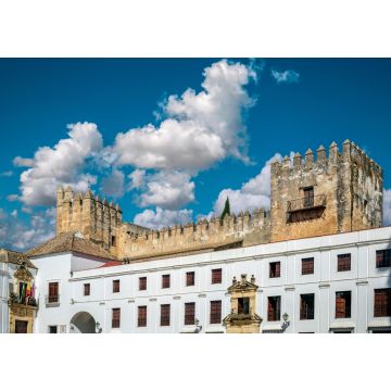 Lais Puzzle - Aussicht auf das Rathaus von Arcos de La Frontera, Cadiz, Spanien, mit dem Schloss und seinen Türmen im Hintergrund - 1.000 Teile