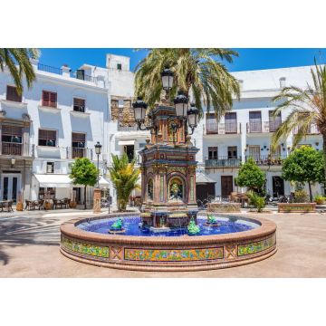 Lais Puzzle - Der berühmte Plaza de España (Spanien-Platz) in Vejer de la Frontera, Cadiz, Andalusien, Spanien - 1.000 Teile