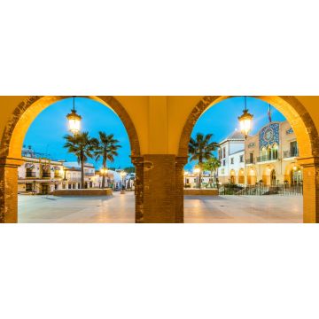 Lais Puzzle - Schöner Stadtplatz in Palos de la Frontera, Huelva, Spanien - 2.000 Teile