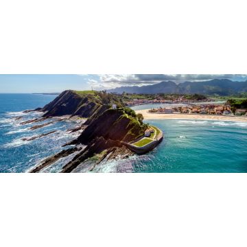 Lais Puzzle - Luftaufnahme von Ribadesella und seinem Mündungsgebiet in Asturien, Spanien. - 2.000 Teile