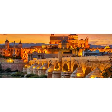 Lais Puzzle - Abendblick auf die Kathedrale mit römischer Brücke in Cordoba - Spanien - 2.000 Teile